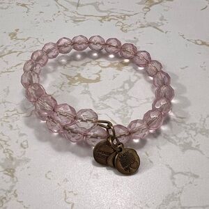 Alex and Ani Pink Beaded Bracelet with Charms